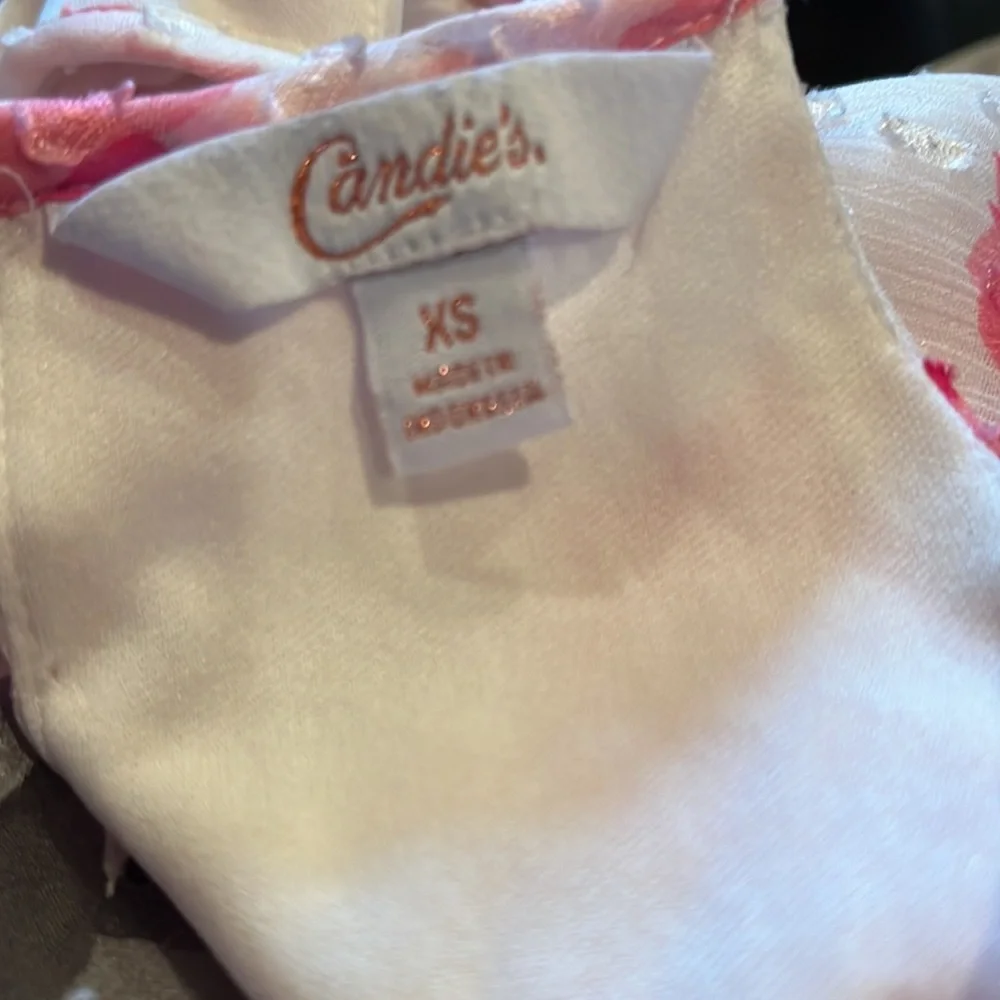 Candie’s Pink & White Floral Dress
